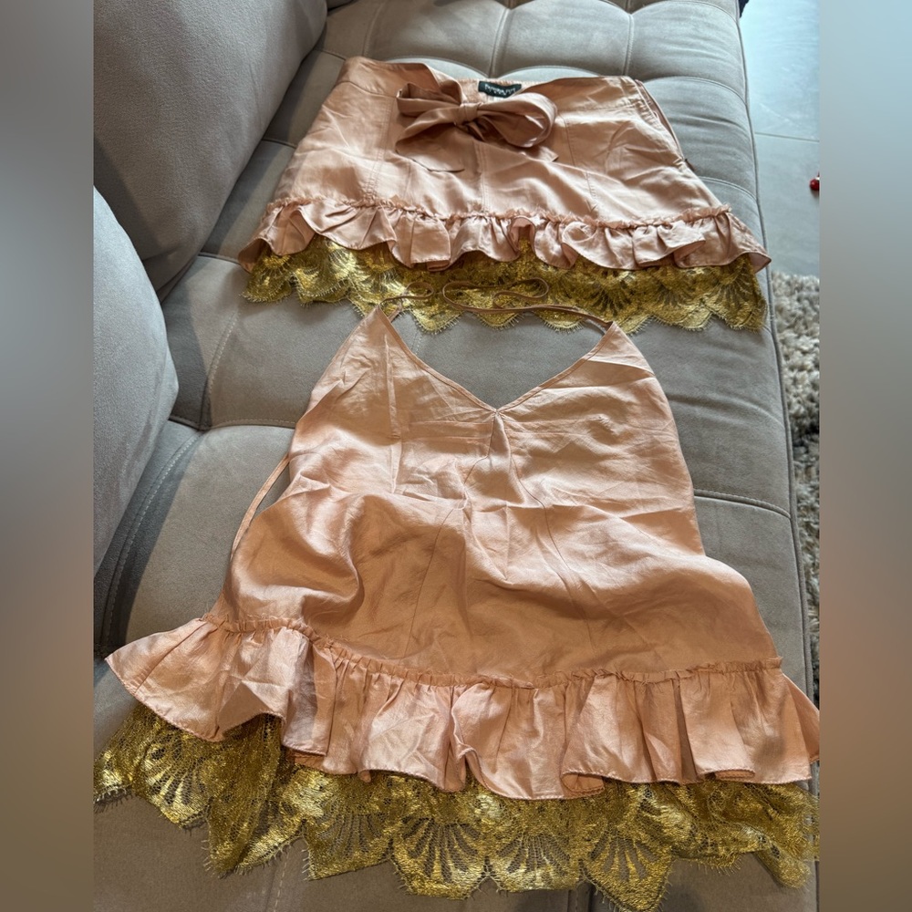 Silk Camisole with Lace Trim outfit Patricia Pepe